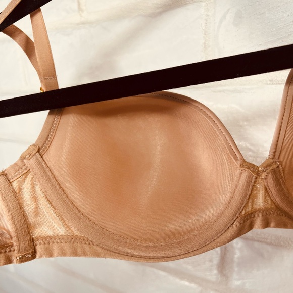 NWT Soma Lightest Lift Lined Demi Underwire Lace Bra 32 B Light Tan Nude #0302 - Picture 5 of 14